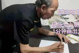 拜访西安长安农民画家，自学成才边种地边作画，现场展示素描功底视频封面