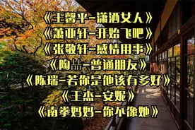 《王馨平-潇洒女人》《萧亚轩-开始飞吧》《张敬轩-感情用事》视频封面