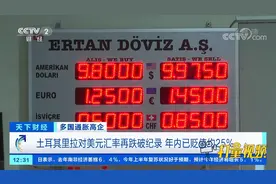 土耳其里拉对美元汇率再跌破纪录，年内已贬值约25%|天下财经视频封面