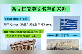 常见国家英文名字的来源- Greece 希腊视频封面