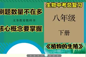 初中生物中考复习八年级下册第七单元第一章第一节“植物的生殖”视频封面