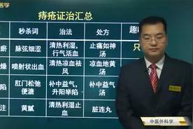 中医-痔疮：气滞血瘀、风热肠燥、脾虚气馅、湿热下注特点和治法视频封面