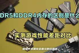 内存DDR5和DDR4的区别是什么？DDR4和DDR5内存的性能差距对比视频封面