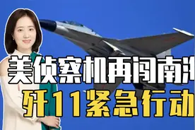 挑拨中菲失败后，美侦察机再闯南海，歼11紧急行动，最近相距3米视频封面