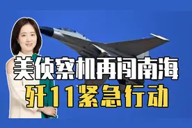 挑拨中菲失败后，美侦察机再闯南海，歼11紧急行动，最近相距3米视频封面