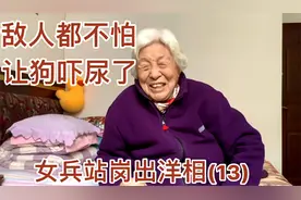 女兵站岗出洋相 敌人都不怕，让狗吓尿了，外出带着它识路辩方向视频封面