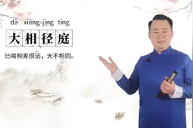轻松学成语——大相径庭