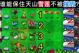 植物大战僵尸：4队植物守护天山雪莲，谁能打败僵尸保住雪莲呢？