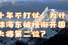 十年不打仗，为什么徐海东被授衔开国大将第二位？视频封面