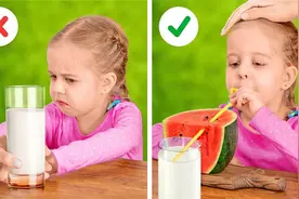带娃小妙招，孩子不爱喝牛奶，西瓜来伪装，你有试过吗？视频封面
