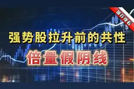 强势股拉升前的共性    倍量假阴线视频封面