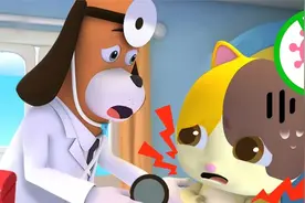 ｜亲子｜儿童｜益智｜宝贝把细菌吃到了肚子里，狗医生给他治疗~