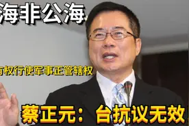 蔡正元：台湾海峡绝非公海！一旦美军有威胁，大陆可不准其通过！视频封面