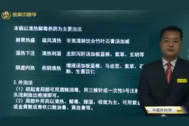 中医外科学-热疮02肺胃热盛、湿热下注、阴虚内热的辨证论治视频封面