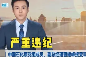 中石化原党组成员、副总经理曹耀峰，严重违纪被开除党籍视频封面