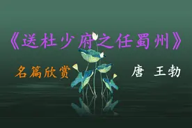 送别诗中的名作：《送杜少府之任蜀州》全诗开合顿挫，意境旷达视频封面