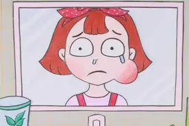 小美长蛀牙疼痛难忍，小朋友们晚上睡觉之前，千万不要吃糖果！视频封面