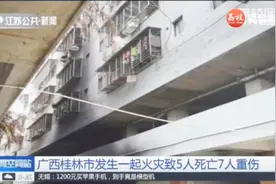 广西桂宁市发生一起火灾致5人死亡7人重伤