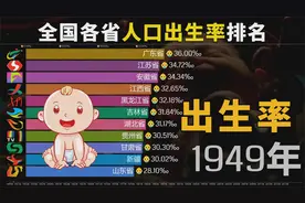 哪个地方的人爱生孩子，全国各省人口出生率排名1949-2019视频封面