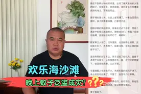 潍坊北海沙滩晚上蚊子泛滥成灾，密密麻麻场面吓人，究竟怎么回事视频封面