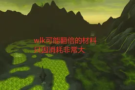魔兽世界怀旧服：wlk可能翻倍的材料，只因消耗非常大视频封面