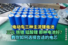 磷酸铁锂跟三元锂电池的优缺点，组装锂电池该如何选择合适的电芯视频封面