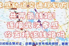 孝感轨道交通方案，地跨2区，极大促进武汉孝感同城化，你支持吗视频封面