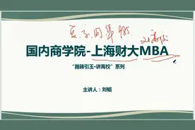 国内顶尖商学院-上海财大MBA项目说明视频封面