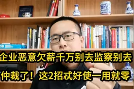 企业恶意欠薪千万别去监察别去仲裁了！这2招忒好使一用就零视频封面