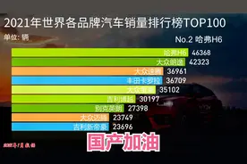 2021年，世界各国各品牌汽车销量排行榜TOP100，前三名厉害了视频封面