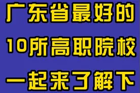 广东省最好的10所高职院校，一起来了解下视频封面