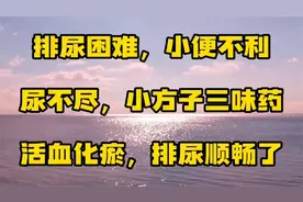 排尿困难，小便不利，尿不尽，小方子三味药，活血化瘀，排尿通畅视频封面