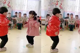 幼儿园俩萌娃用闽南歌斗舞，两人精准卡点势均力敌视频封面