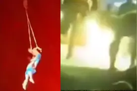 安徽宿州坠亡女演员身份曝光，靠表演杂技为生，生前表演无防护视频封面