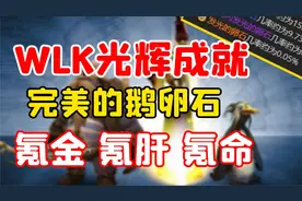 【老司机】0.05%概率获得光辉成就，WLK最难单人成就，完美鹅卵石视频封面