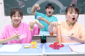 桌面太乱懒得整理，胖妞用卡纸做收纳盒，画上图案超级可爱！视频封面