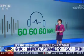 使用耳机遵循3个“60”原则？世卫报告全球五分之一人听力受损视频封面