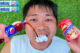 彩虹糖加可乐一起吃哇！反应好奇妙阿！视频封面