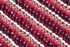 中国阅兵史上最震撼的女兵阅兵式，当时真的世界瞩目,太霸气了视频封面