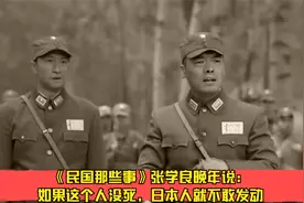 《民国那些事》张学良晚年说：如果这个人没死，日本人就不敢发动视频封面