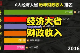 6大经济大省财政收入排名：粤苏鲁浙财大气粗，河南四川拉开差距视频封面