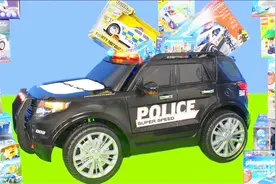 卡通益智塑料模型玩具大警车玩具视频封面