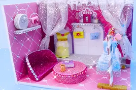 DIY迷你娃娃屋，小公主的豪华衣帽间视频封面