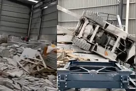 网传一石材厂工人与老板纠纷后开装载机破坏厂房 当地:警方已介入视频封面