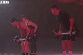 最新莱美杠铃操燃脂暴汗健身房团操bodypump杠铃操健身运动好可耻视频封面