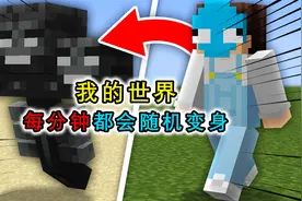 我的世界：每分钟都会随机变身？在下界变成鱿鱼，玩家原地去世