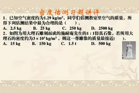 如何估测教室空气和施耐庵雕像的质量视频封面