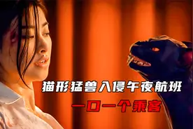 黑猫变异入侵午夜航班，攻击力极强，一口就能干掉一个乘客，惊悚视频封面