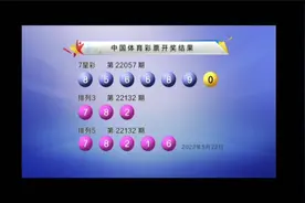 排列3第22132期开奖，七星彩第22057期开奖视频封面