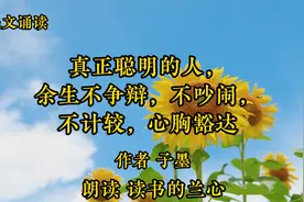 《真正聪明的人，余生不争辩，不吵闹，不计较，心胸豁达 》子墨视频封面